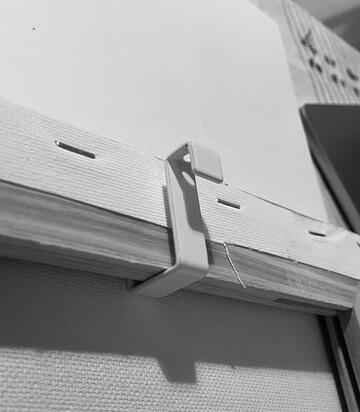 For canvases we can come up with a solution, but please let us know in advance, so we can organize enough hooks accordingly.